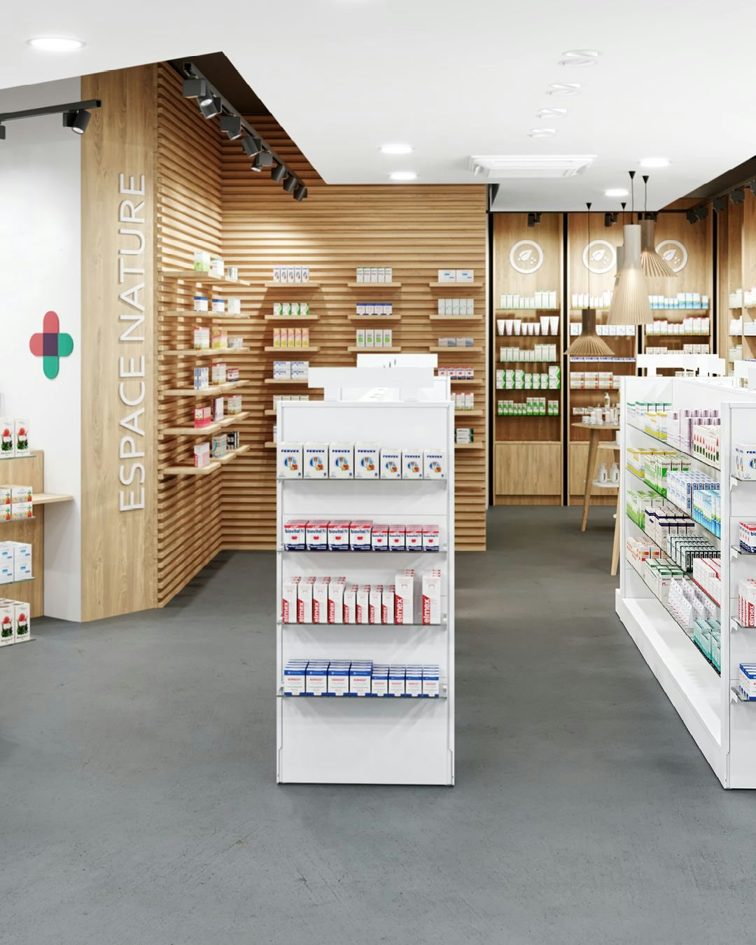 4ème image 3D de la pharmacie marti à la Place Pury.